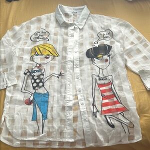 Kids Graphic Shirt - White with Colorful Print